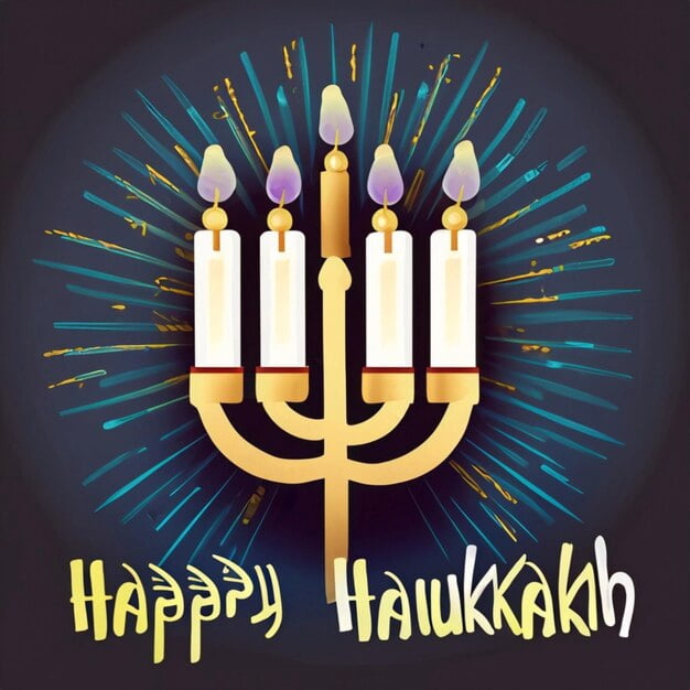Happy Hanukkah 500 Piece Wooden Jigsaw Puzzle for Adults Children