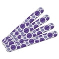 thumbnail image 1 of Happy Hanukkah Elegance Purple Double-Sided Nail File Emery Board Set 4 Pack, 1 of 1