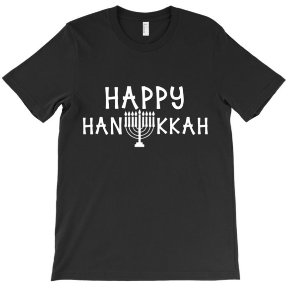 Happy Hanukkah Funny Vintage Jewish Holiday Celebration Graphic T-Shirt G1901, Up to 5XL