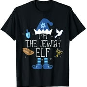 SASSALILLY Happy Hanukkah Jewish Elf Family Group Christmas Pajama Gift T-Shirt