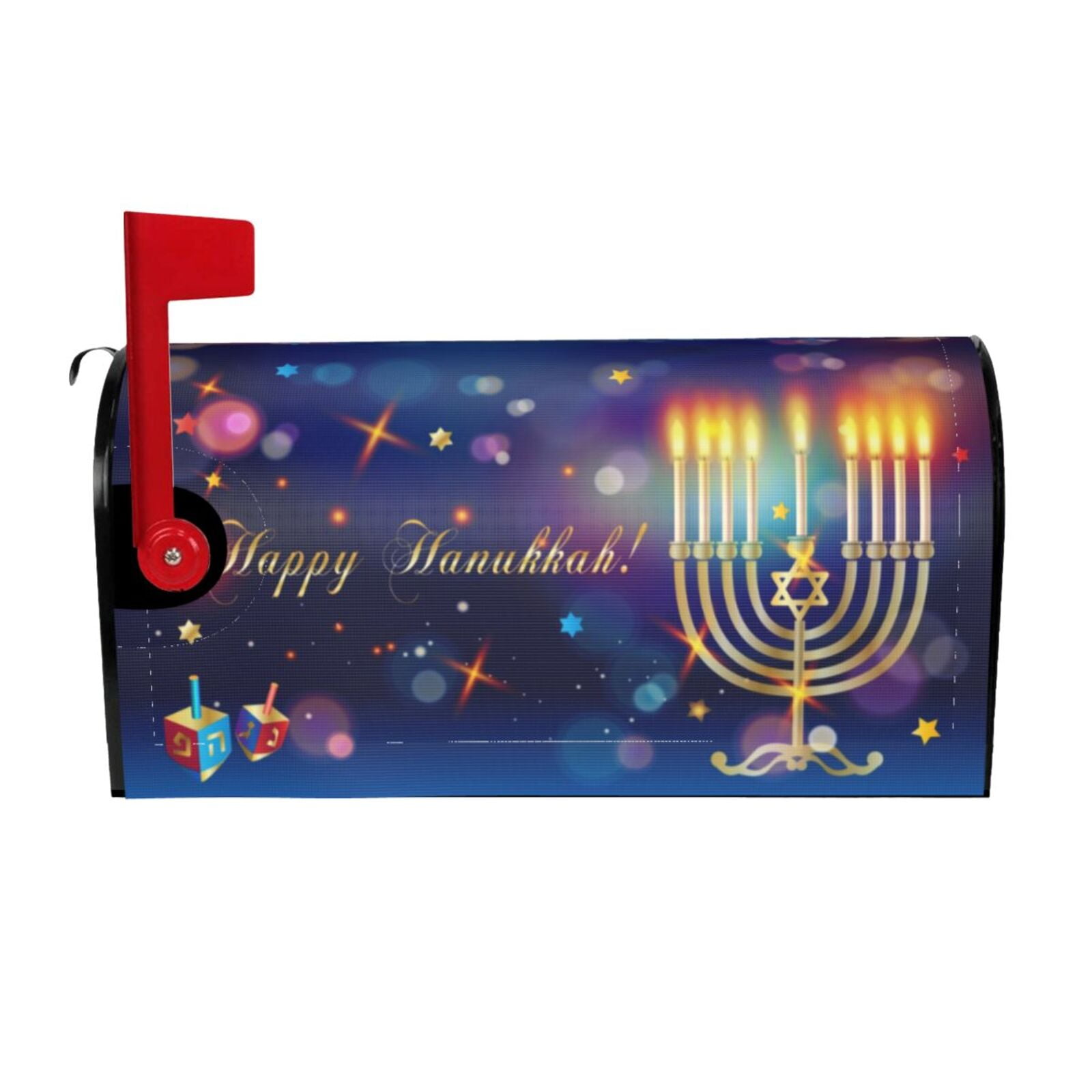 Happy Hanukkah Jewish Festival Holiday Mailbox Decoration Protective