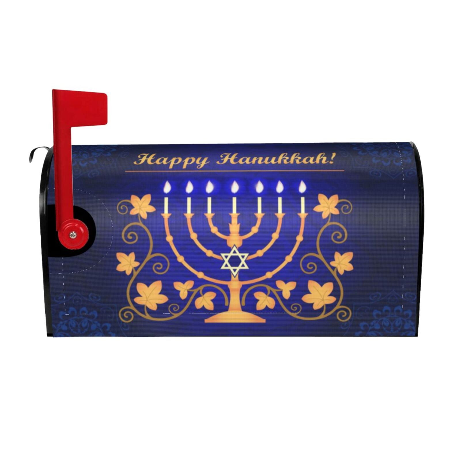 Happy Hanukkah Jewish Festival Holiday Mailbox Decoration Protective