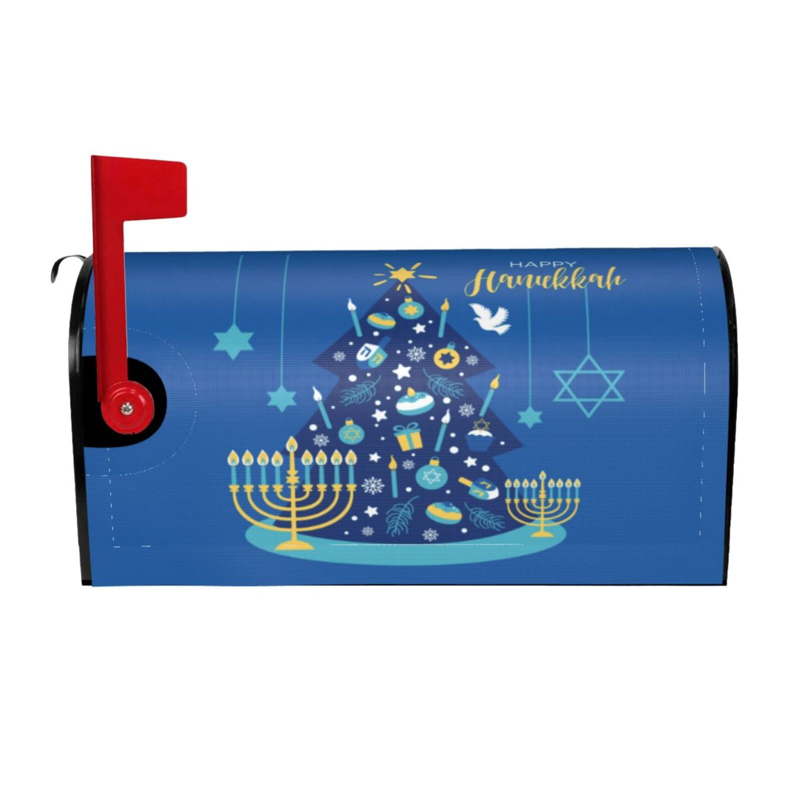 Happy Hanukkah Jewish Festival Holiday Mailbox Decoration Protective