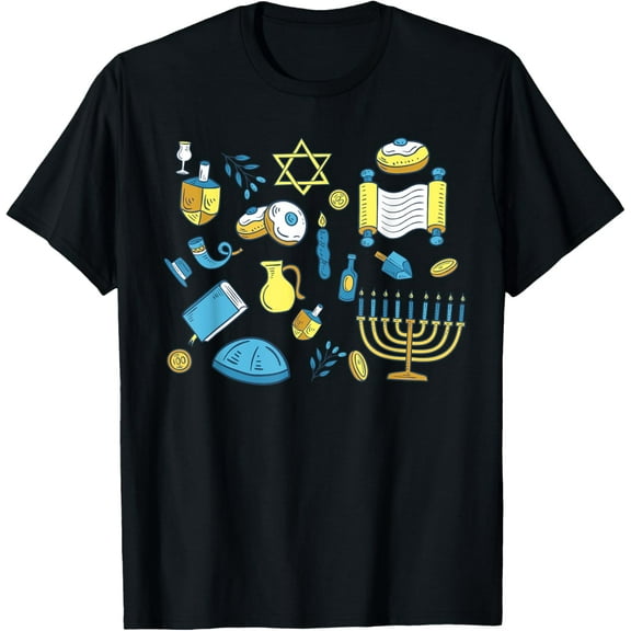 Happy Hanukkah Jewish Holiday Chanukah For Men Women Kids T-Shirt