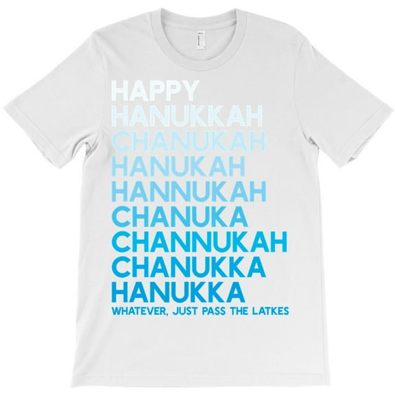 Happy Hanukkah Jewish Holiday Chanukah Menorah Dreidel Themed Holiday - Unique Gift Tee G34294 Unisex T-Shirt, Up to Size 5XL