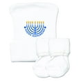 thumbnail image 1 of Happy Hanukkah Newborn Baby Hospital Hat and Sock Set by Nurses Choice, 1 of 2