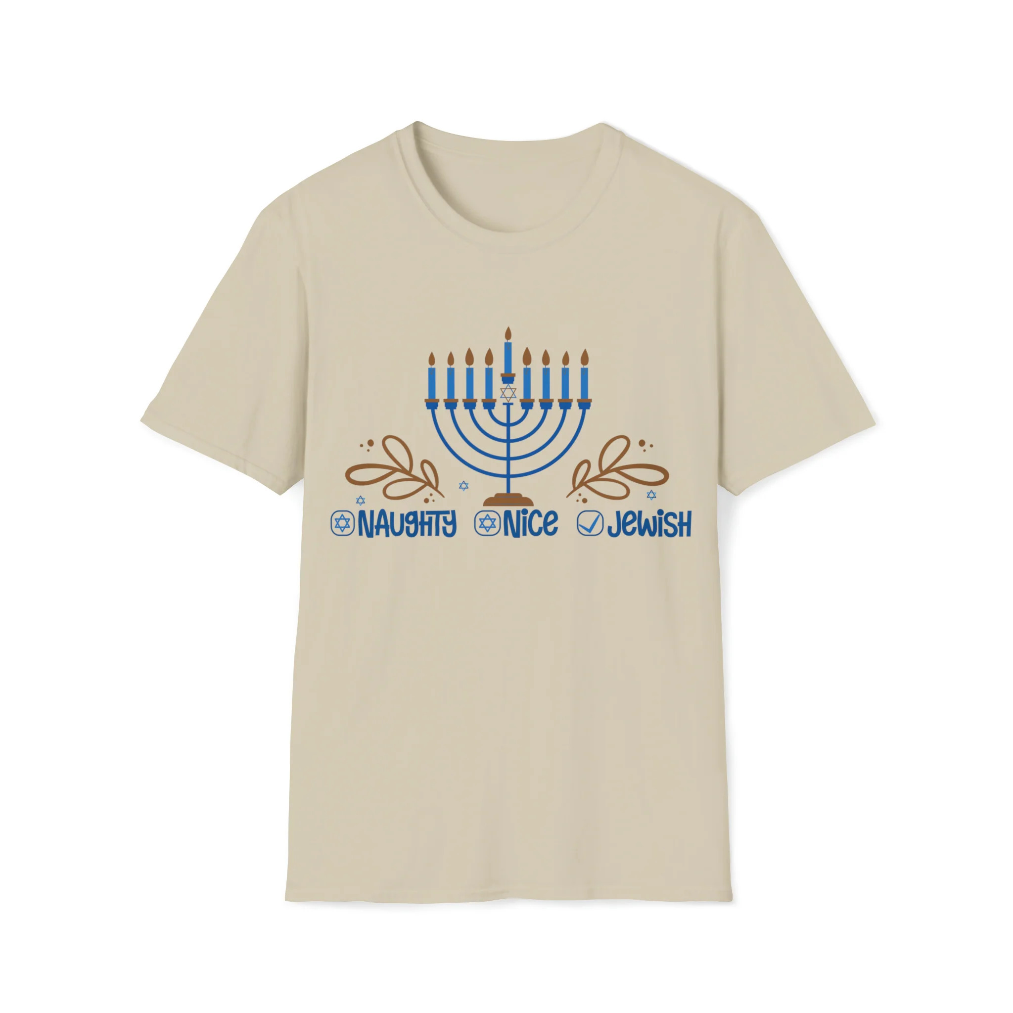 Happy Hanukkah Shirt, Jewish Holidays, Menorah, 8 Nights