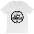 thumbnail image 1 of Happy Hanukkah Stamp Themed Jewish Holiday Graphic Design Style Themed - Holiday Favorite G33275 Unisex T-Shirt, Up to Size 5XL, 1 of 2