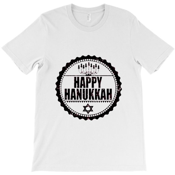Happy Hanukkah Stamp Themed Jewish Holiday Graphic Design Style Themed - Holiday Favorite G33275 Unisex T-Shirt, Up to Size 5XL