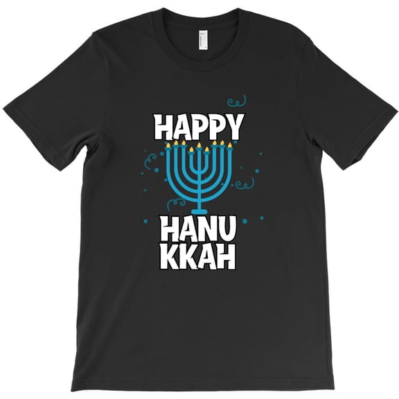 Happy Hanukkah Themed Cheerful Jewish Holiday Graphic Design Style Fun - Trending Now G33311 Unisex T-Shirt, Up to Size 5XL