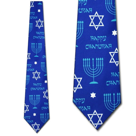 Happy Hanukkah Ties Mens Holiday Necktie
