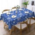 thumbnail image 1 of Happy Hanukkah with Menorah Tablecloth Jewish Chanukah Tablecloths Rectangle Waterproof Wipeable Table Cloth Cover for Dinning Room 60" X 84", 1 of 1