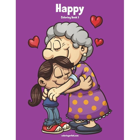 Happy Happy Coloring Book 3, Book 3, (Paperback)
