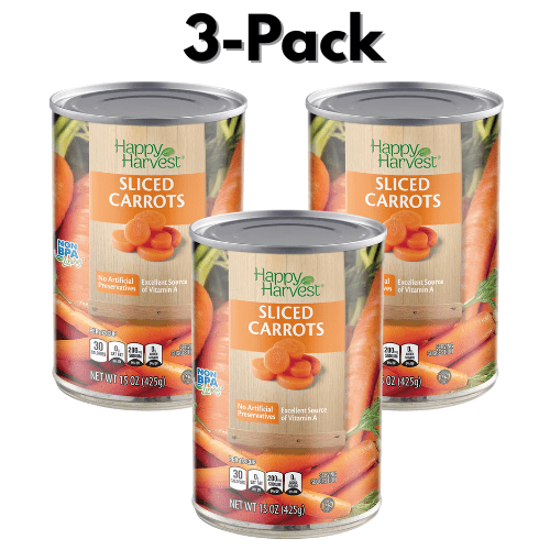 Happy Harvest Sliced Carrots 3-Pack 15 oz - Walmart.com