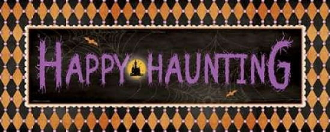 Happy Haunting Canvas Art - Stephanie Marrott (24 x 48)