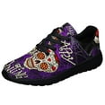 thumbnail image 1 of Happy Haunting Sugar Skull Halloween Shoes Sneakers for Women Men Black Size 9, 1 of 7
