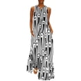thumbnail image 1 of Happy Haunts Dress Black White Halloween Pumpkins Party Maxi Dress Streetwear Casual Long Dresses Summer Sleeveless Vestido, 1 of 7