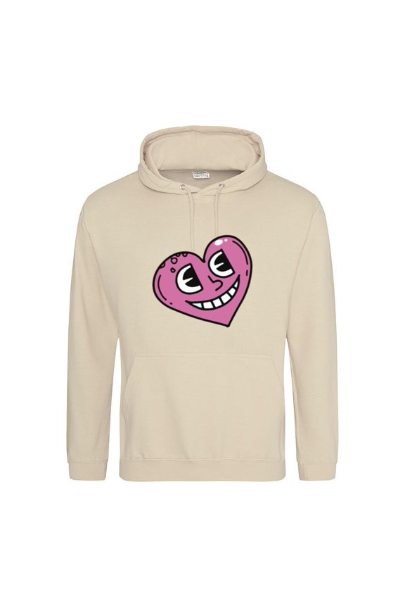 Happy Heart Love Symbol Smile Joy Emotion Positive Vibe Graphic Hoodie, up to size 5XL