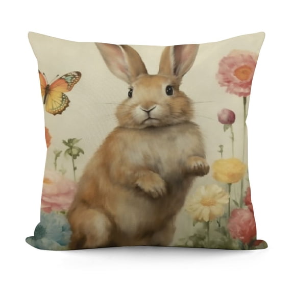 Happy Hello Throw Pillow Covers, Bule Cushion Case Decoration for Sofa Couch