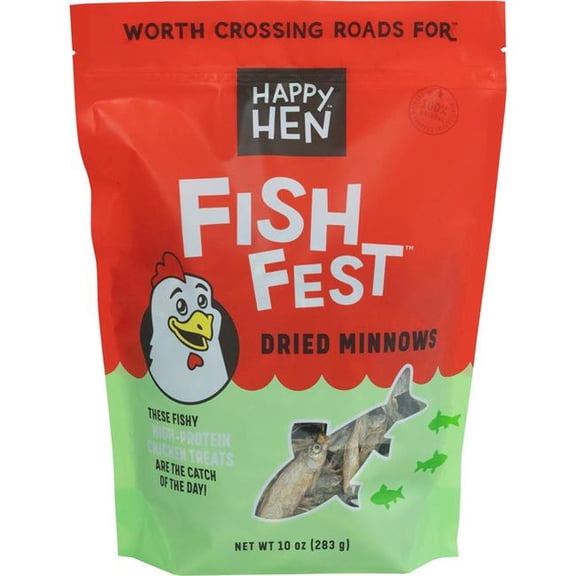 Happy Hen 10 oz Fish Fest Treats - Case of 6