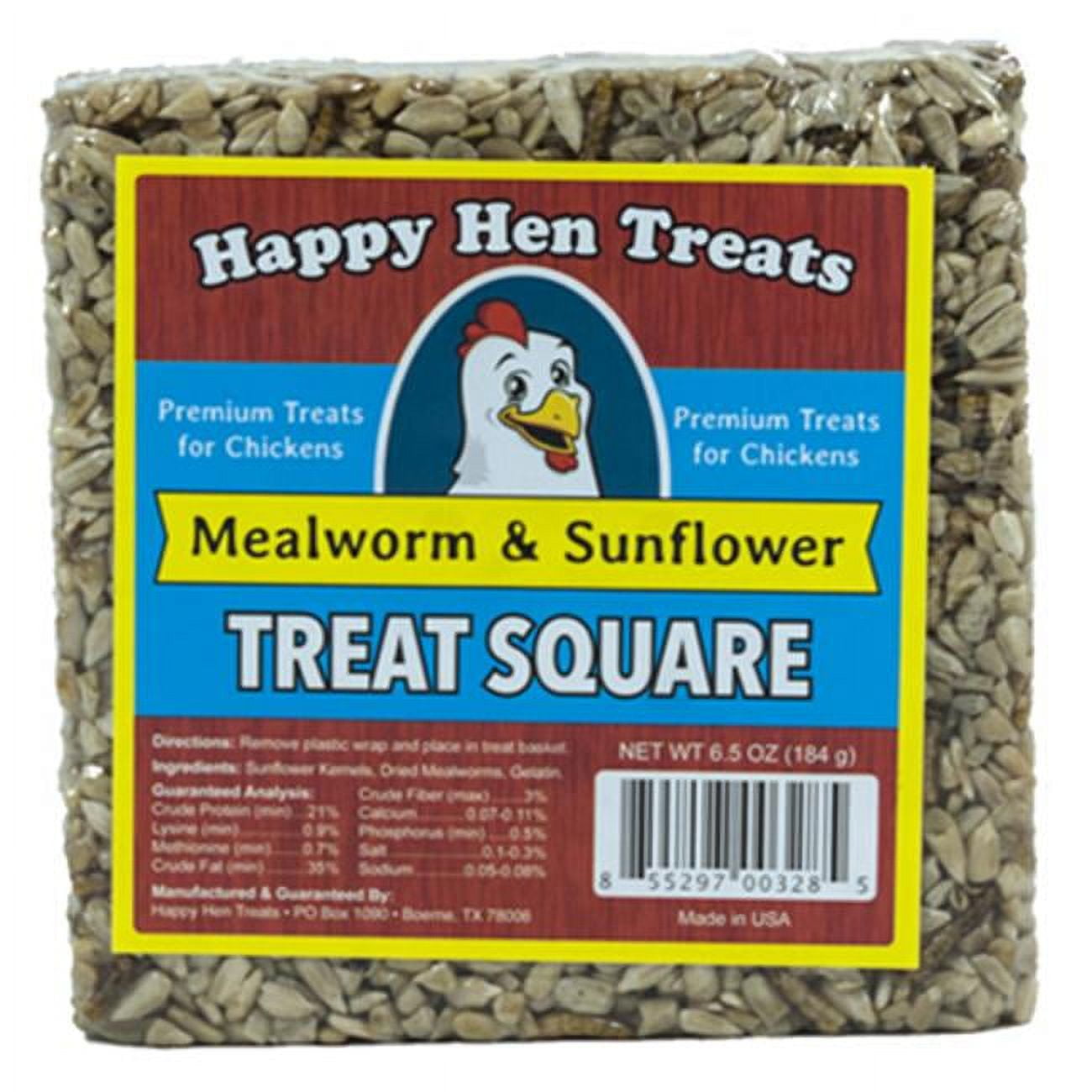 Happy Hen Treats 6.5 oz Mealworm &amp; Sunflower Square Pack of 6 - Walmart.com