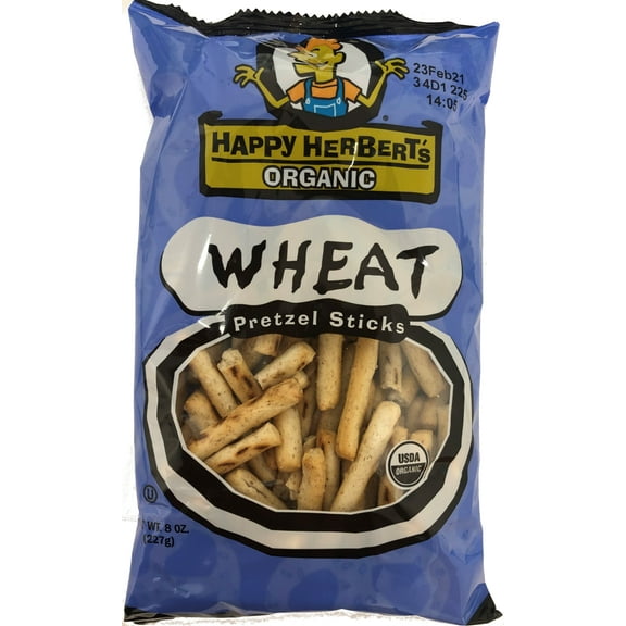 Happy Herbert's Organic Wheat Pretzel Sticks 8 oz Case of 12