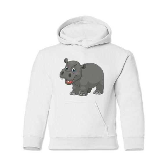 Happy Hippo Hoodie Juniors -Image by Shutterstock,  Small