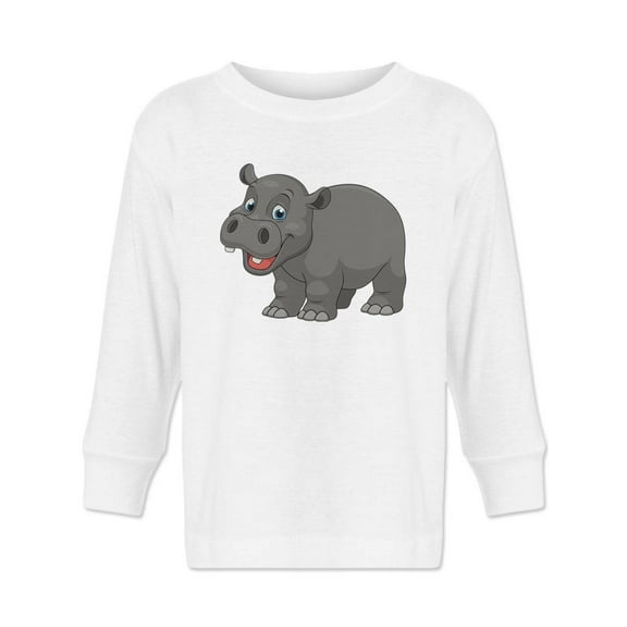 Happy Hippo Long Sleeve Toddler -Image by Shutterstock,  2 Toddler