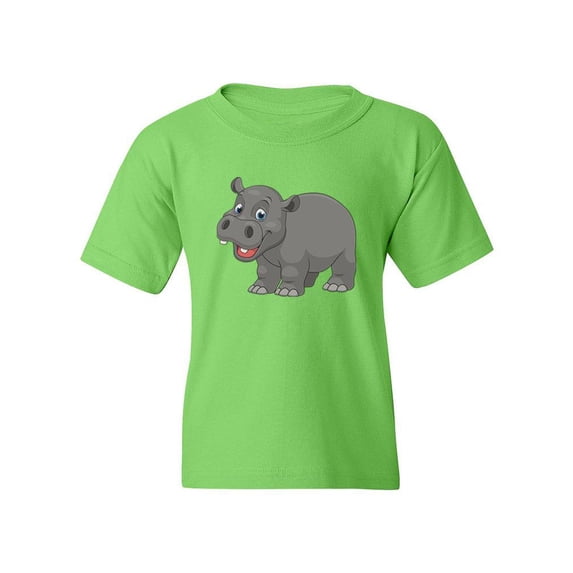 Happy Hippo T-Shirt Juniors -Image by Shutterstock, x-Small