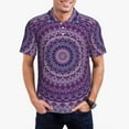 thumbnail image 1 of Happy Hippy Floral Polo Shirts Psychedelic Print Casual Shirt Fashion T-Shirts Men Short, 1 of 5