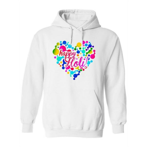 Happy Holi! Heart Hoodie Women -SPIdeals Designs, Female Small