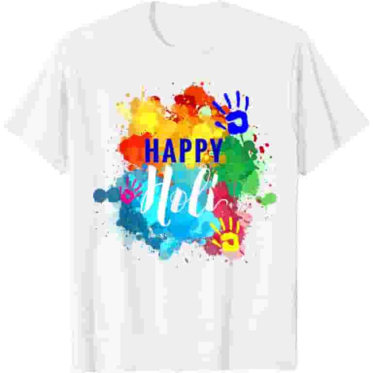 Happy Holi T-Shirt Colors India Hindu Spring Happy Holi T-Shirt Colors India Hindu Spring