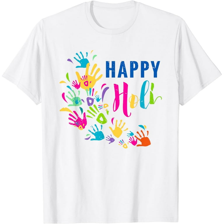 Happy Holi T-Shirt Colors India Hindu Spring Happy Holi T-Shirt Colors India Hindu Spring