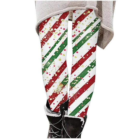 Happy Holiday Christmas Stretchy for Kids Girl Boy Fall Winter Print High Waisted Thermal Straight Leg Long Leg Pants Pantyhose Tights Child 2025