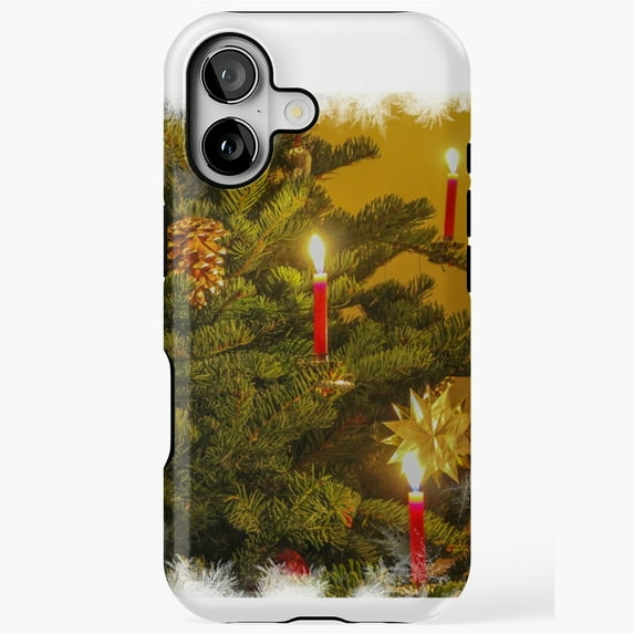 Happy Holidays Christmas Tree Phone Case 17 16 15 14 13 12 11 Pro Max