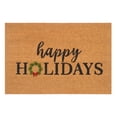 thumbnail image 1 of Happy Holidays Christmas Wreath Doormat,30"x48", 1 of 8