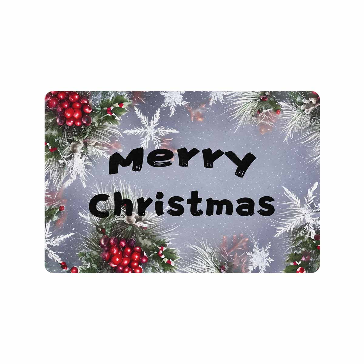 Happy Holidays Doormat, Holiday Farmhouse Mat, Outdoor