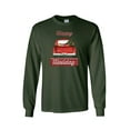 thumbnail image 1 of Happy Holidays Holly Jolly Truck Christmas Long Sleeve T-shirt-Forest-Large, 1 of 4