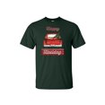 thumbnail image 1 of Happy Holidays Holly Jolly Truck Christmas Short Sleeve T-shirt-Forest Green-4xl, 1 of 4