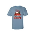 thumbnail image 1 of Happy Holidays Holly Jolly Truck Christmas Short Sleeve T-shirt-Stone Blue-6xl, 1 of 4