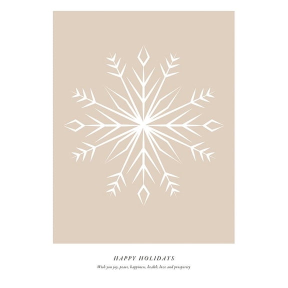 Happy Holidays No2 Print Wall Art, Modern Wall Decor For Living Room Bedroom, 8x12 UNFRAMED