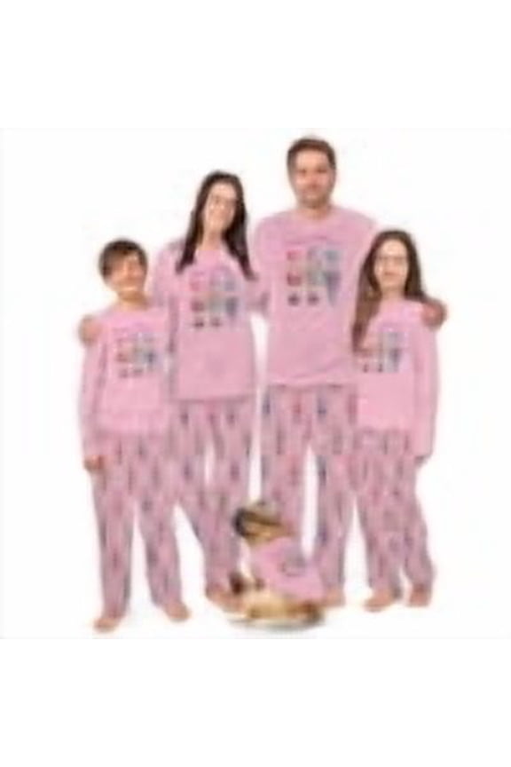 Happy Holidays Nutcracker Print Christmas PJ Sets for Family, Unisex Style for Men Women, Size Newborn to 6XL