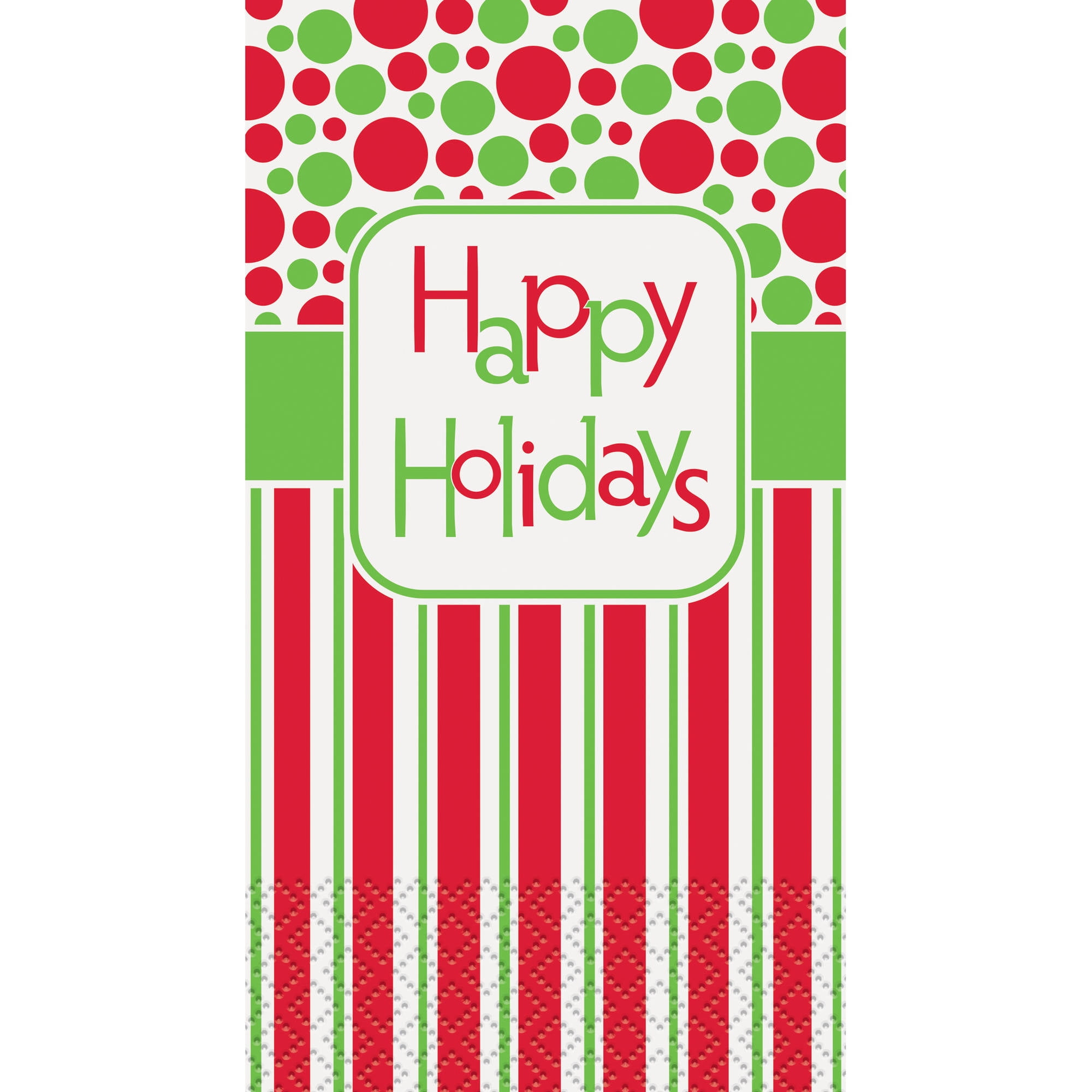 Happy Holidays Paper Guest Towels, 16Count