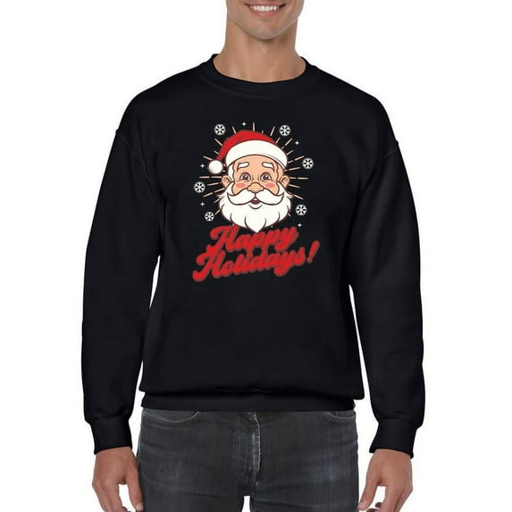 Happy Holidays Santa - Festive Men's Sweatshirt