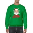 thumbnail image 1 of Happy Holidays Santa - Festive Men's Sweatshirt, 1 of 4