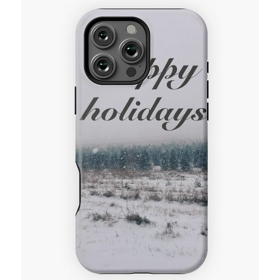 Happy Holidays Season's Greetings Phone Case for iPhone 16 15 14 13 12 11 Pro Max