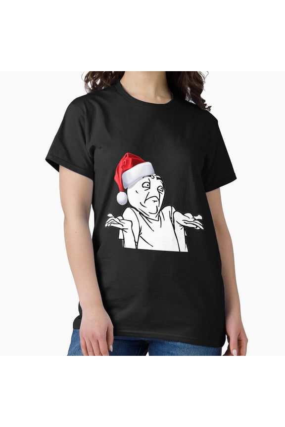 Happy Holidays Troll Face, Classic Internet Meme Fun Unisex T-Shirt, up to Size 5XL