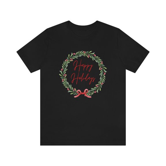 Happy Holidays Unisex Jersey Short Sleeve T-shirt