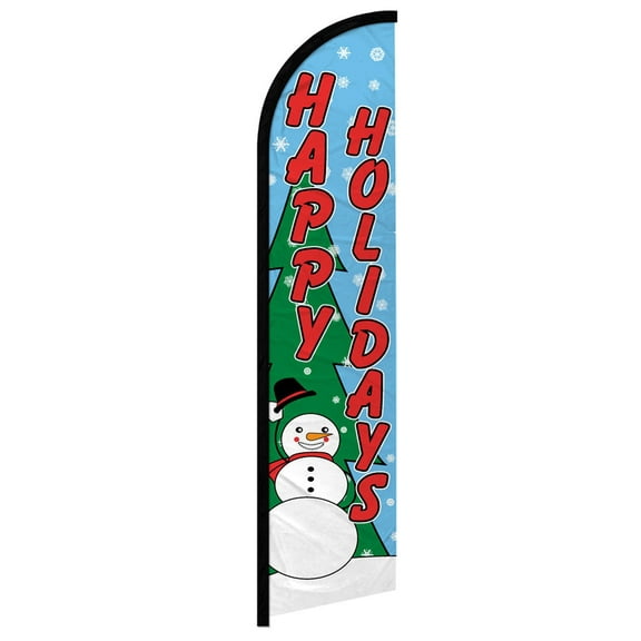 Happy Holidays Windless Banner Flag