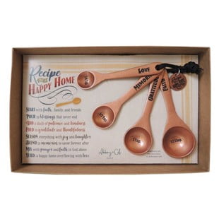 Happy Home Measuring Spoons, Set Of Four